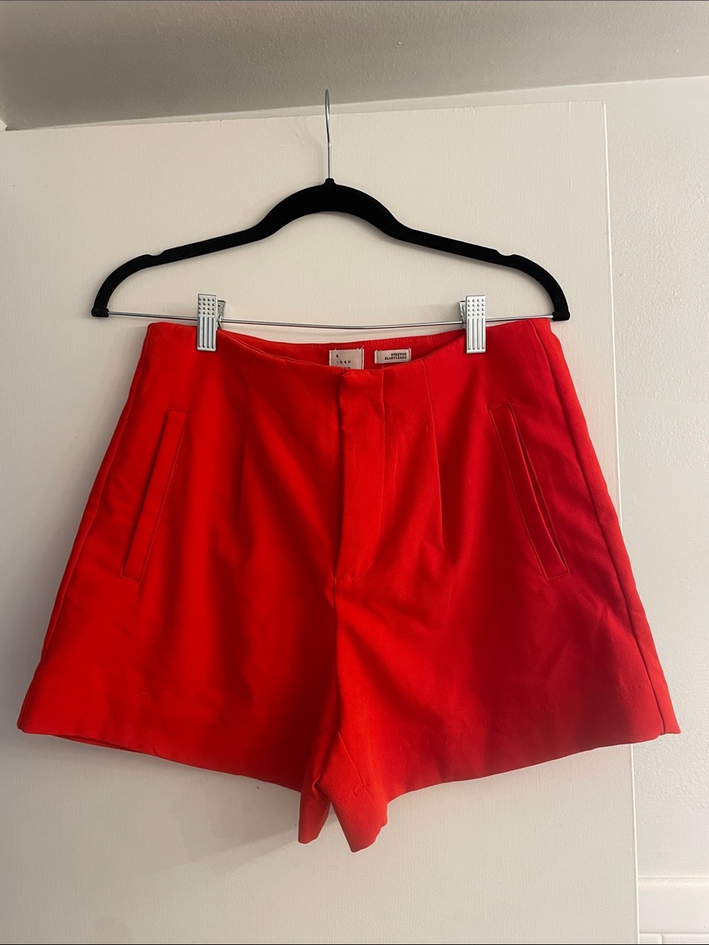 a new day Bright Red High-Waist Tailored Shorts
